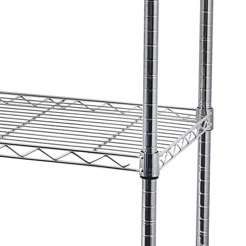 Rebrilliant 5Tier Steel Wire Shelving With Wheels Wayfair